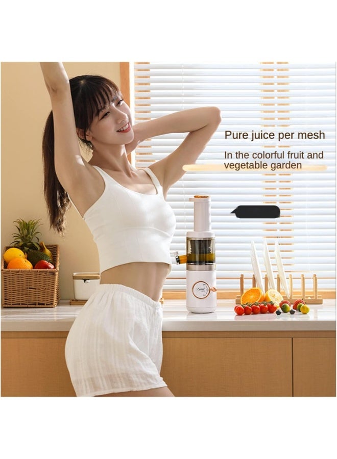 BlueFire Mini Slow Juicer Screw Cold Press Extractor – Portable Filter-Free Electric Fruit & Vegetable Juicer Machine with Wide Feed Chute, High Juice Yield & Easy Cleaning Design - Image 5